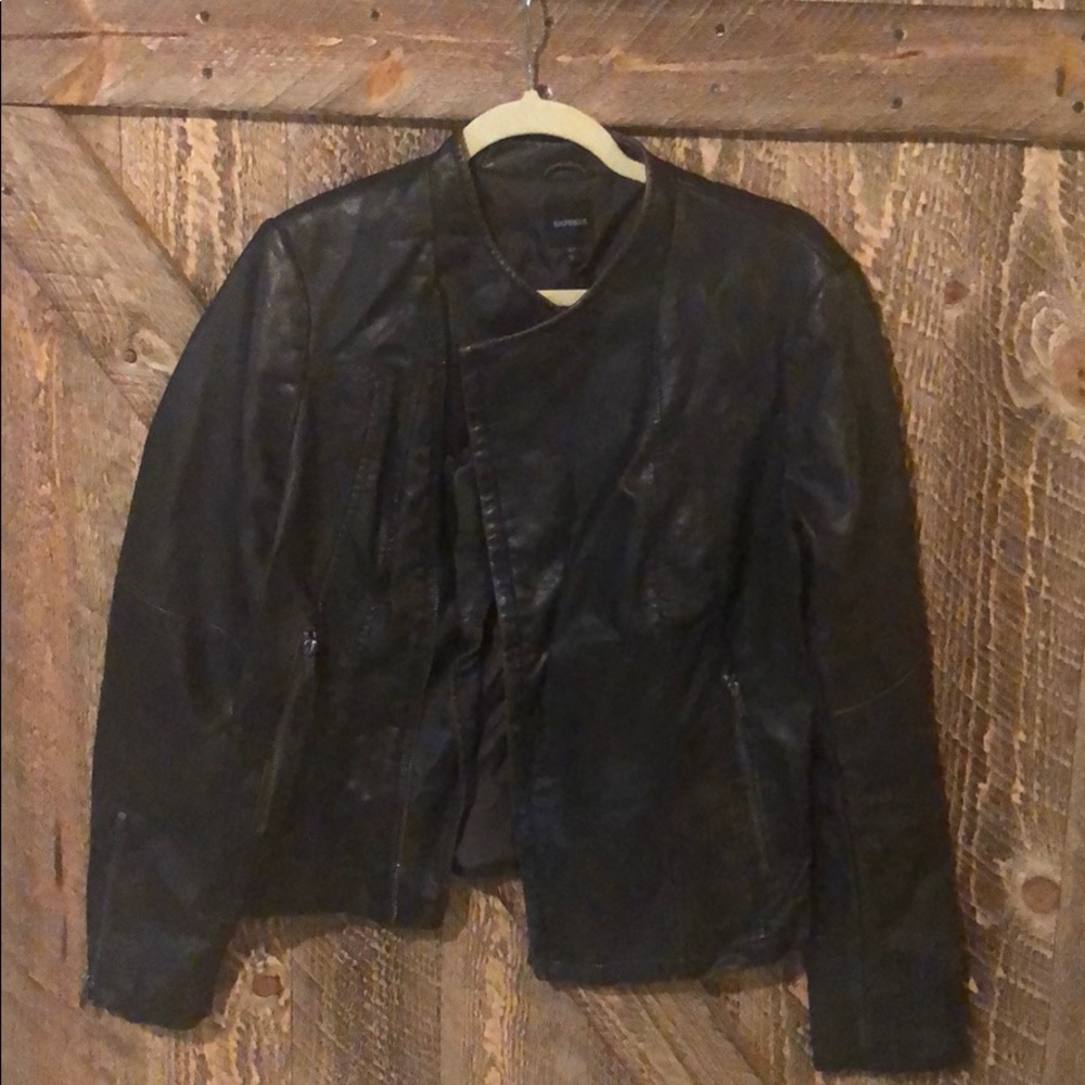 Express leather jacket